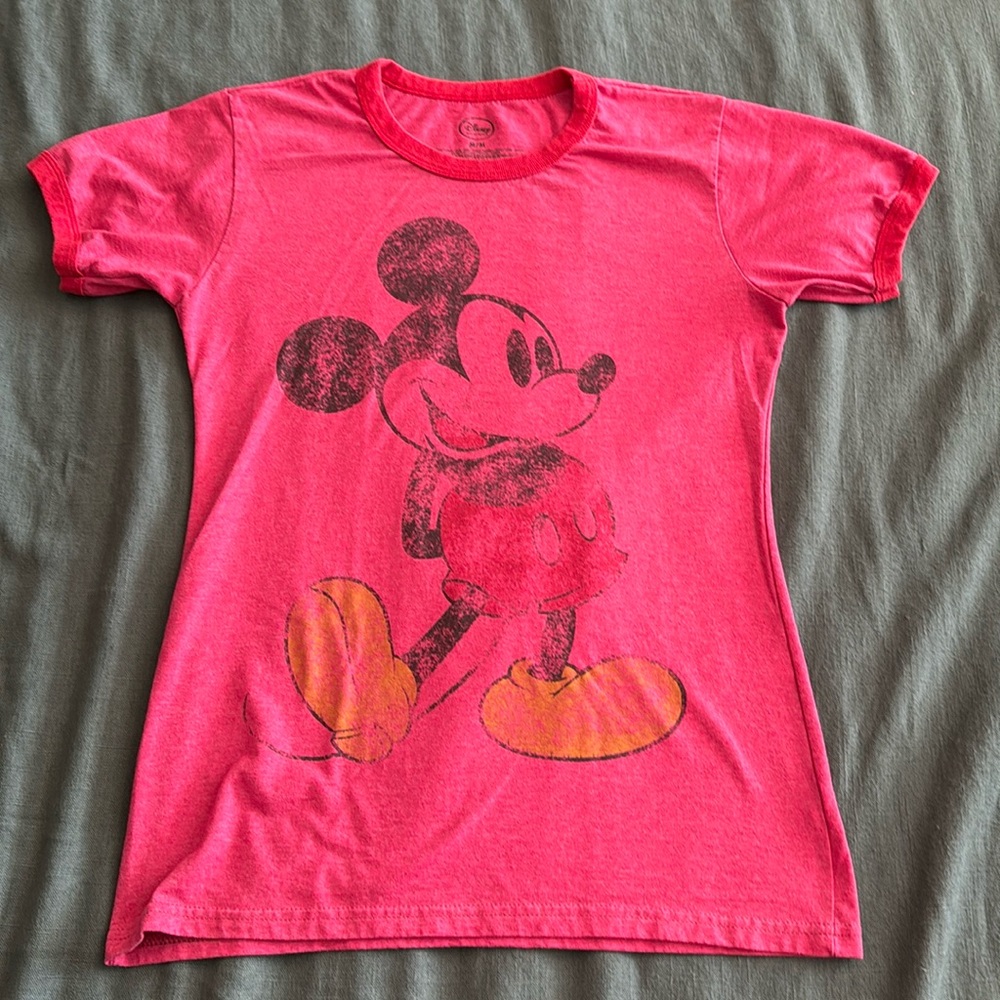 Disney Collection classic Pie-Eyed Mickey Mouse shirt Women med Fast shipping